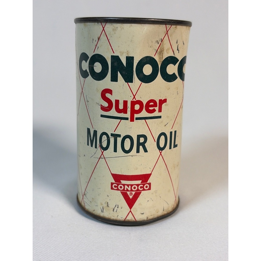 Vintage 1950 Conoco Super Motor Oil Coin Bank 75th Anniversary Continental Oil